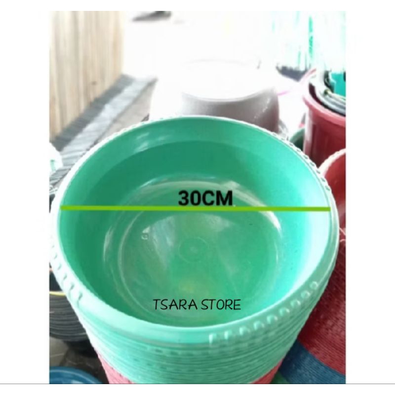 BASKOM PLASTIK DIAMETER 30 CM/ BASKOM PLASTIK BESAR/ BASKOM PLASTIK SERBAGUNA/ BAK PLASTIK TEBAL/ BA