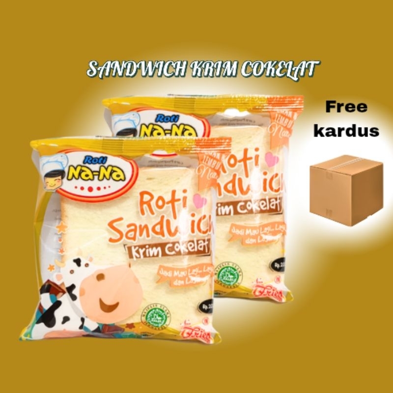 

Roti Nana Sandwich Rasa Krim Cokelat