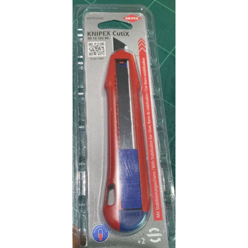 

Knipex Pisau Potong Cutter 90 10 165 BK CutiX Universal Knife