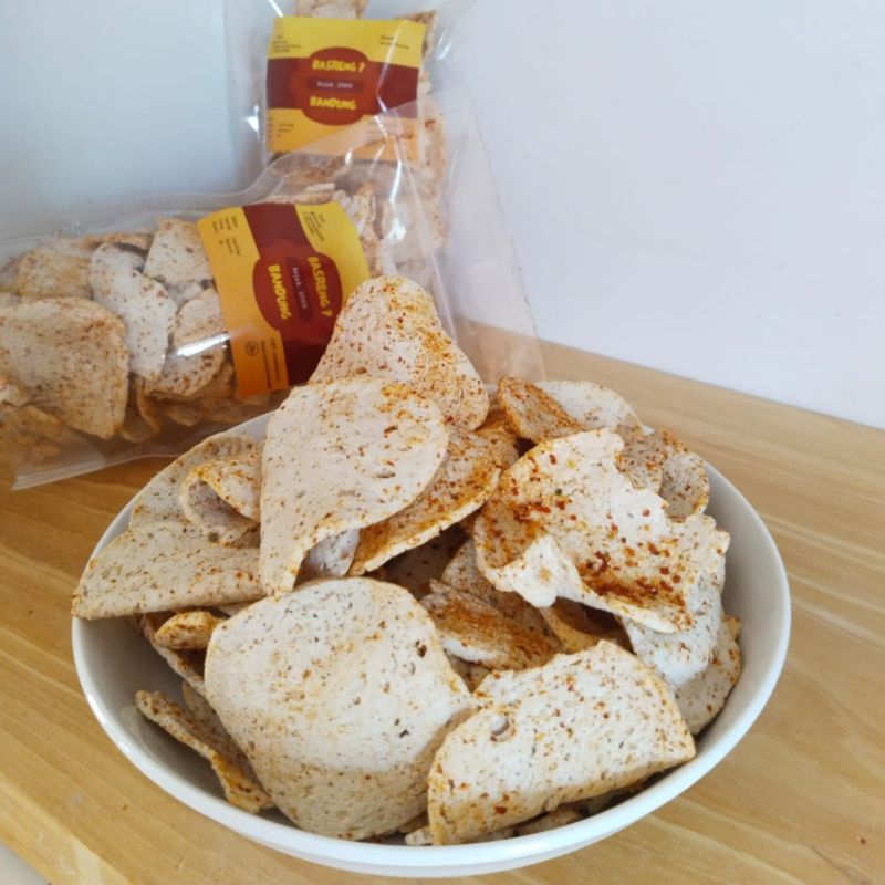 

Basreng Koin Asin Pedas Daun Jeruk 250 gram