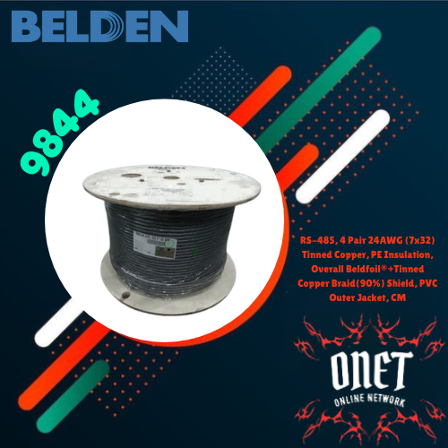 Belden 9844 RS-485, 4 Pair 24AWG (7x32) Tinned Copper