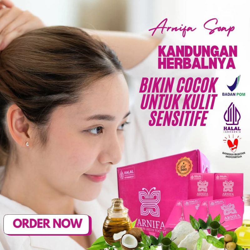ARNIFA SOAP NYRTEA | SABUN HERBAL |SABUN GATAL |SABUN GLOWING | SABUN PENCERAH HALALBPOM