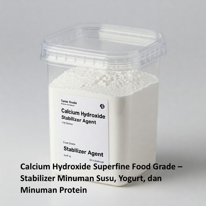 

Calcium Hydroxide Superfine Food Grade – Stabilizer Minuman Susu, Yogurt, dan Minuman Protein