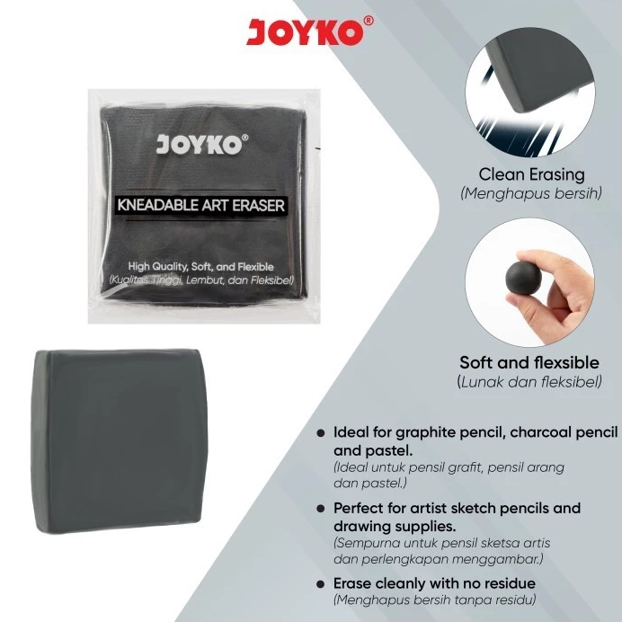 

Joyko - Penghapus Kneadable Art Elastic Eraser Elastis Karet KER-138