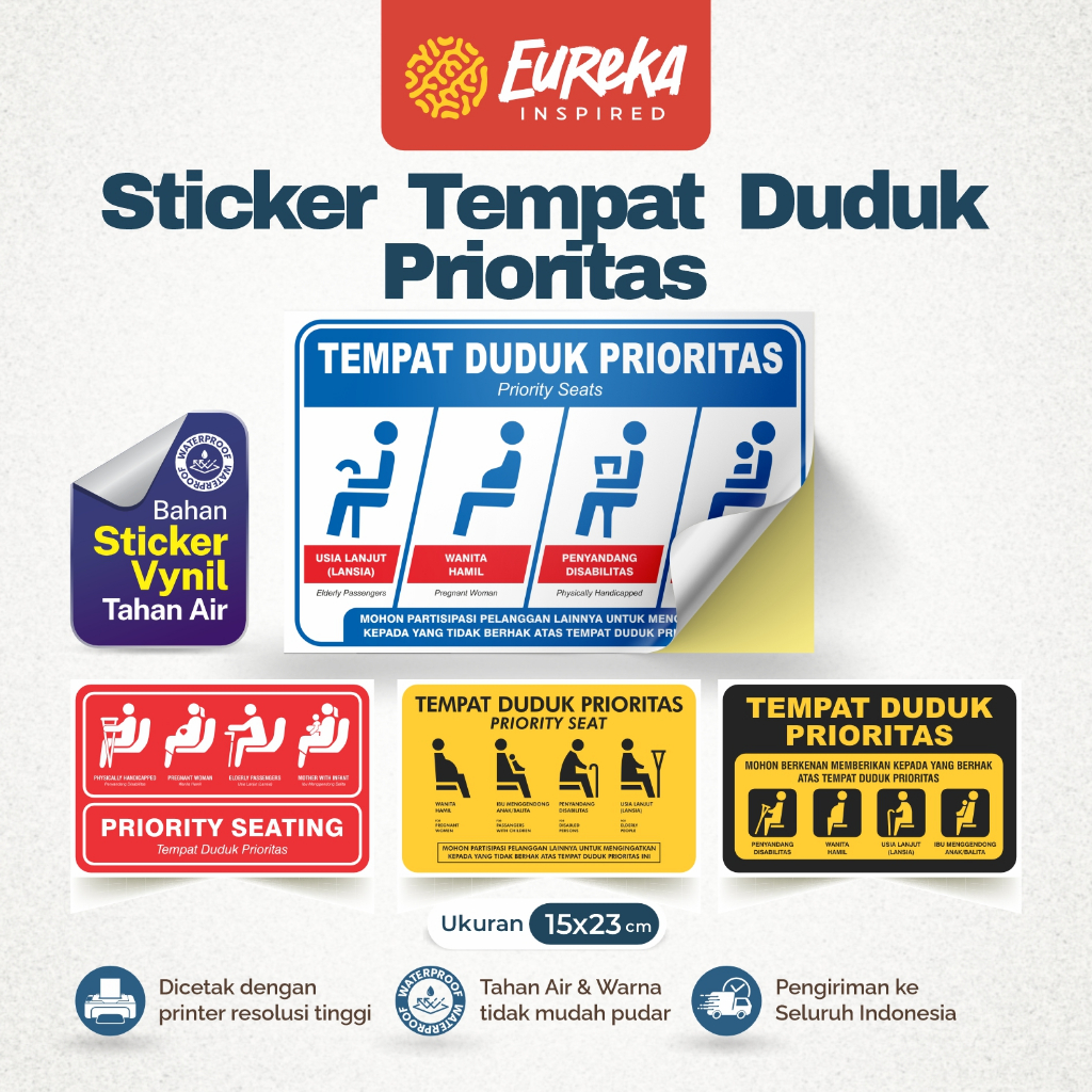 

Stiker Vynil Anti Air Tempat Duduk Prioritas