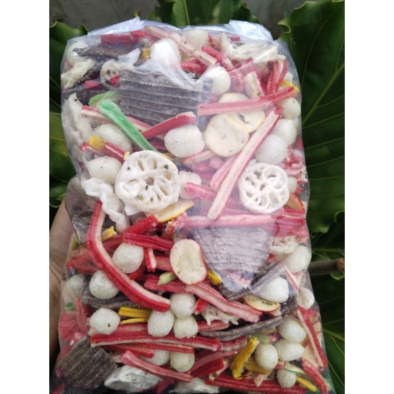 

kurupuk campur mix original daun jeruk 500gram