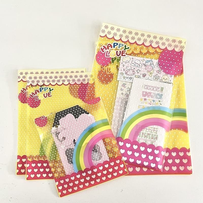 

Plastik Packaging Kemasan Serbaguna Motif Pelangi 13x19 cm