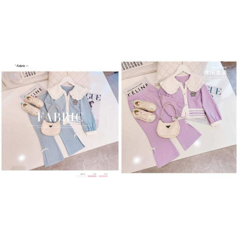 Setelan Cardigan dan Kulot/Baju Setelan Kulot/Baju Setelan Anak/Baju Anak Setelan Kulot/Baju Setelan