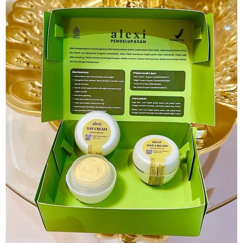 ALEXI SKINCARE - DAY CREAM (Membantu mencerahkan kulit dan menghilangkan bekas jerawat)