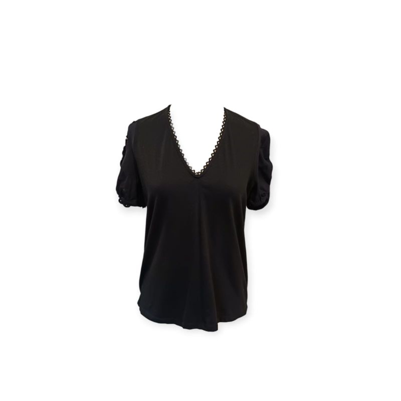 Sandro Black Blouse