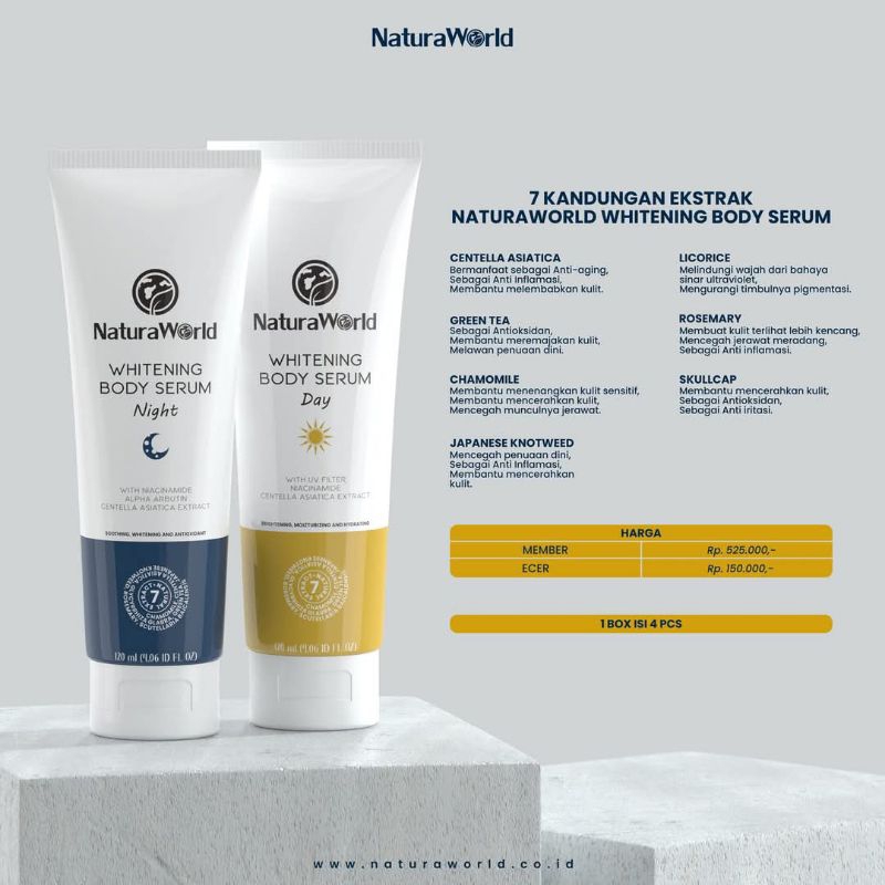 Whitening Body Serum Natura world - handbody - bodycare by Natura World