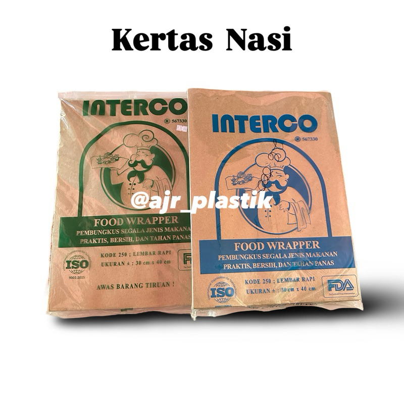 Kertas Nasi Inter, alas nasi, food wrapper