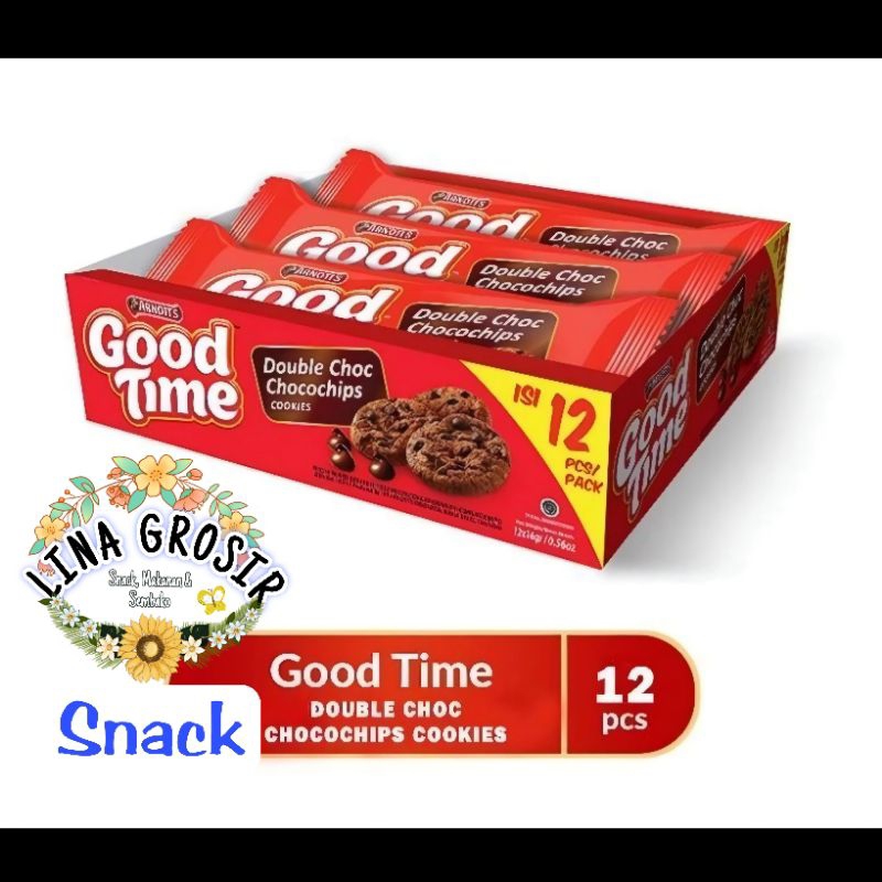

ARNOTS Good Time Double Chocolate 1 Box isi 12pcs x 10,6 gr
