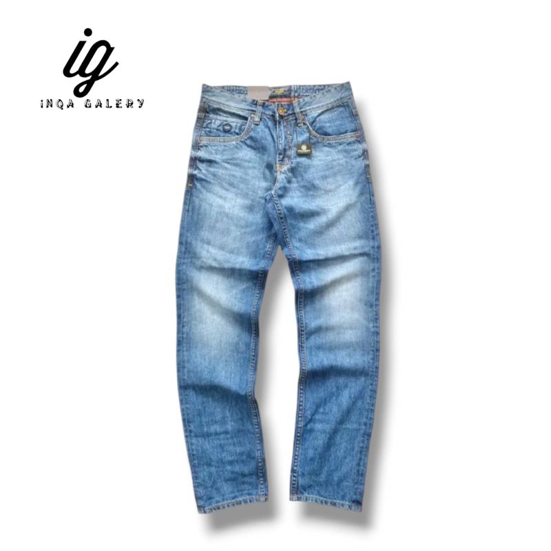 Picasso Denim Jeans Panjang Pria TIDAK KARET Slimfit