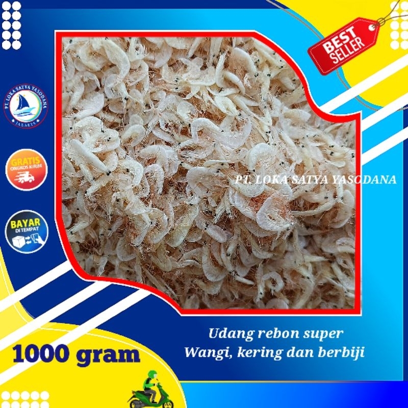 

udang rebon super / hepi super 1000gram / 1 kg