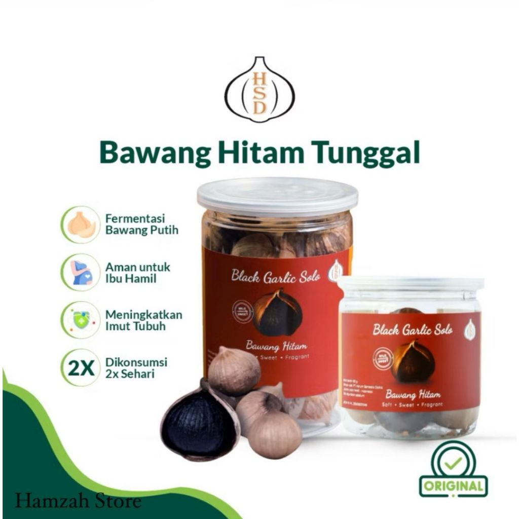 

NUTRIBITE -Black Garlic Solo HSD | Bawang Hitam | Bawang Hitam Tunggal Soft Sweet Fragrant