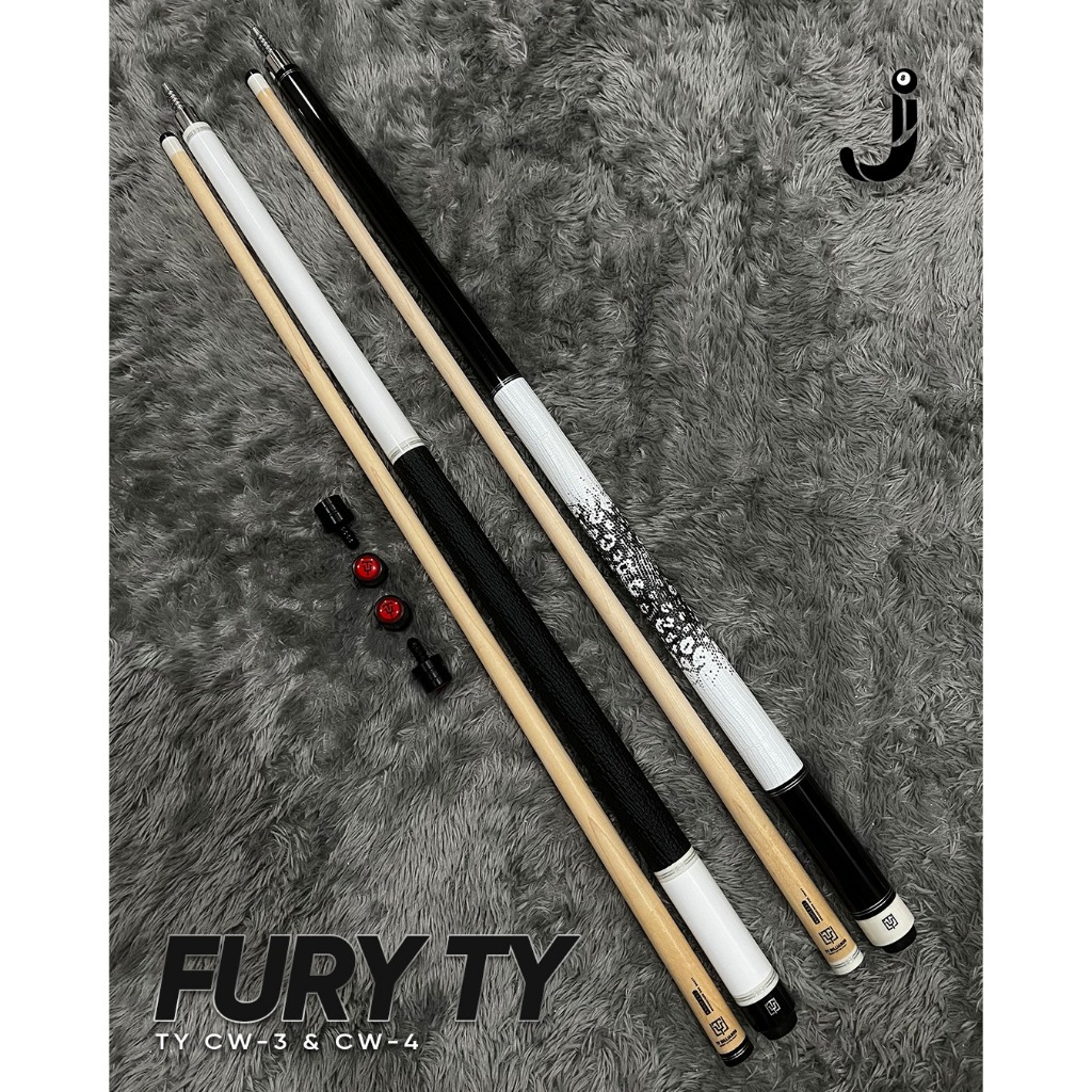 Fury TY CW Series - TY CW-3 (White) & TY CW-4 (Black) - Billiard Cue