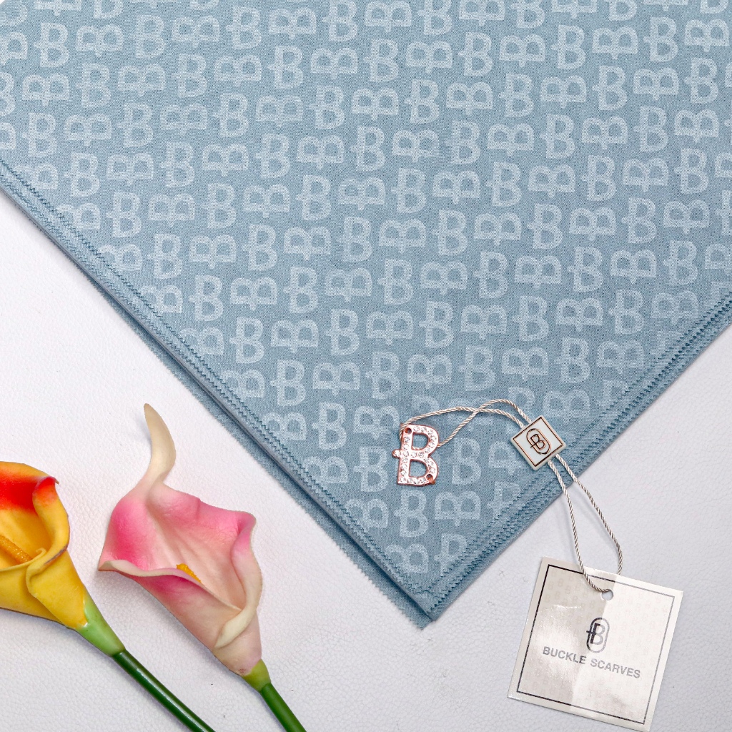 JILBAB MONOGRAM PARIS VOILE EMBOSSED SQUARE/JILBAB EMBOS PARIS VOILE ELEGAN LASERCUT