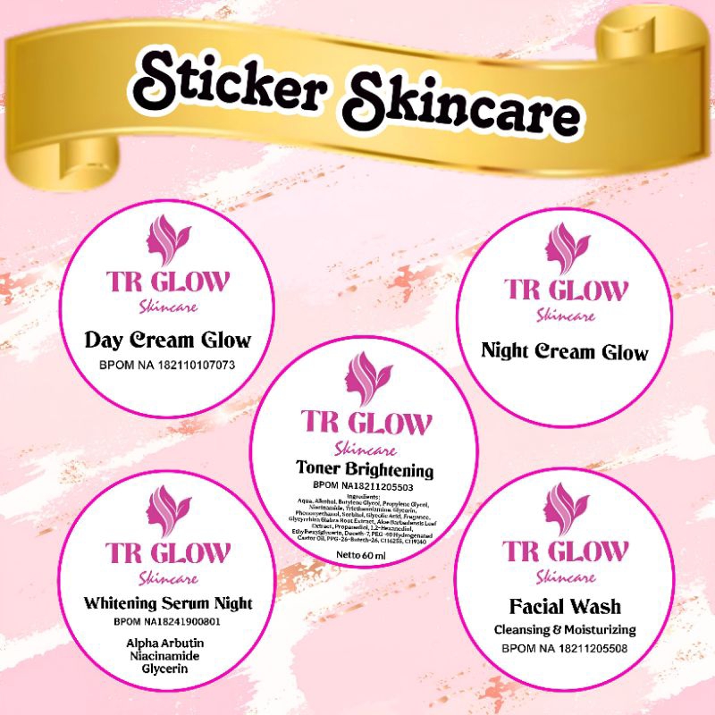 

(ISI 100 PCS) BISA CAMPUR STICKER LABEL SKINCARE CUSTOM