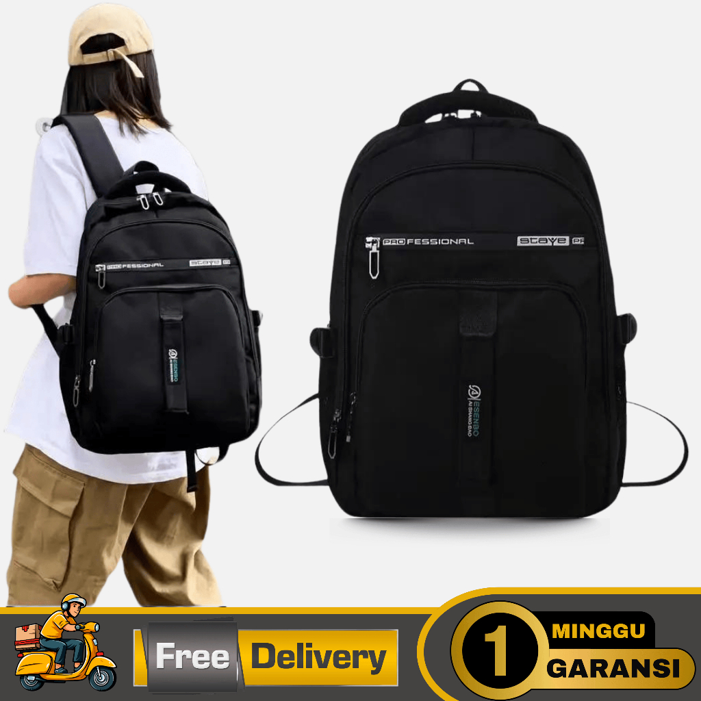 Tas Ransel James Backpack Sekolah Pria Wanita Export