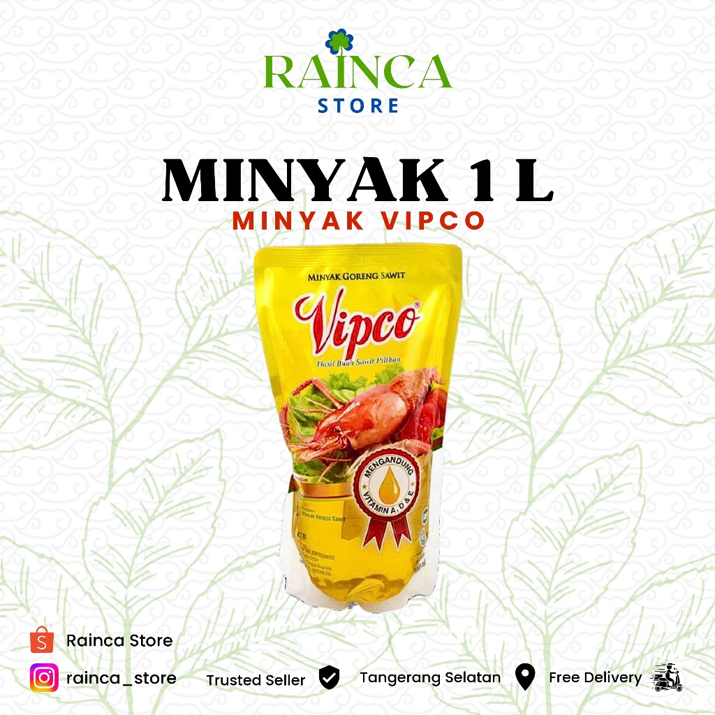 

Minyak Goreng Vipco 1 L 1 liter Cooking Oil Tangerang Selatan