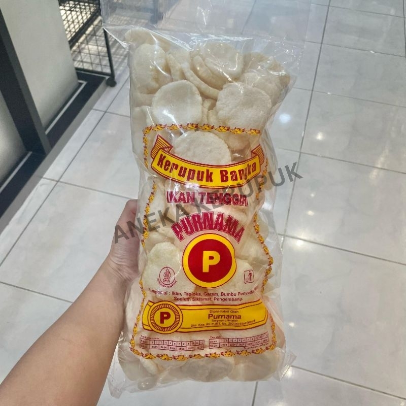 

Kerupuk Koin Bangka Ikan Tenggiri Purnama (Uk. Besar)