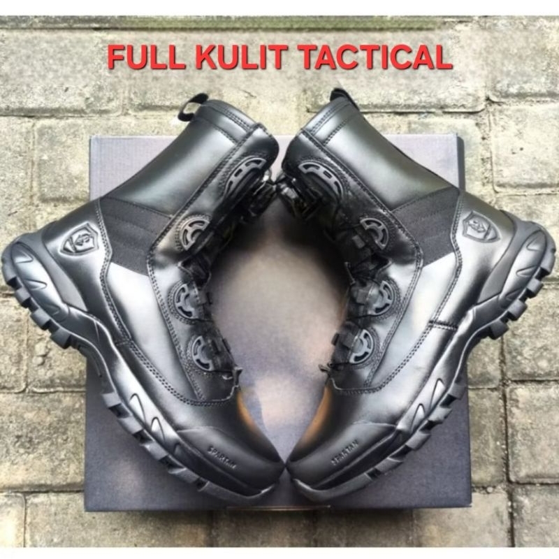 Sepatu PDL Full Kulit Tactical Sol Tempur