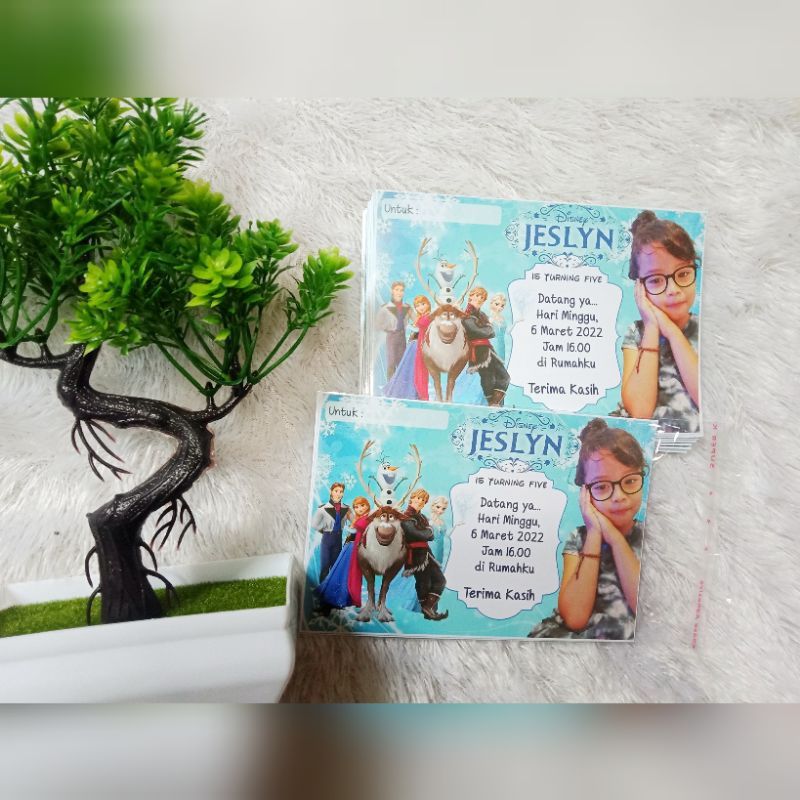 undangan ultah custom