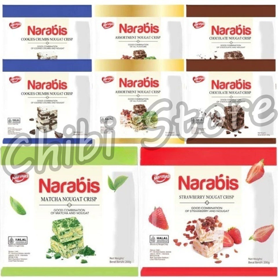 

Classica2106 Naraya Narabis Assorment Chocolate Crumbs Matcha Orange Strawberry Nougat Crisp -