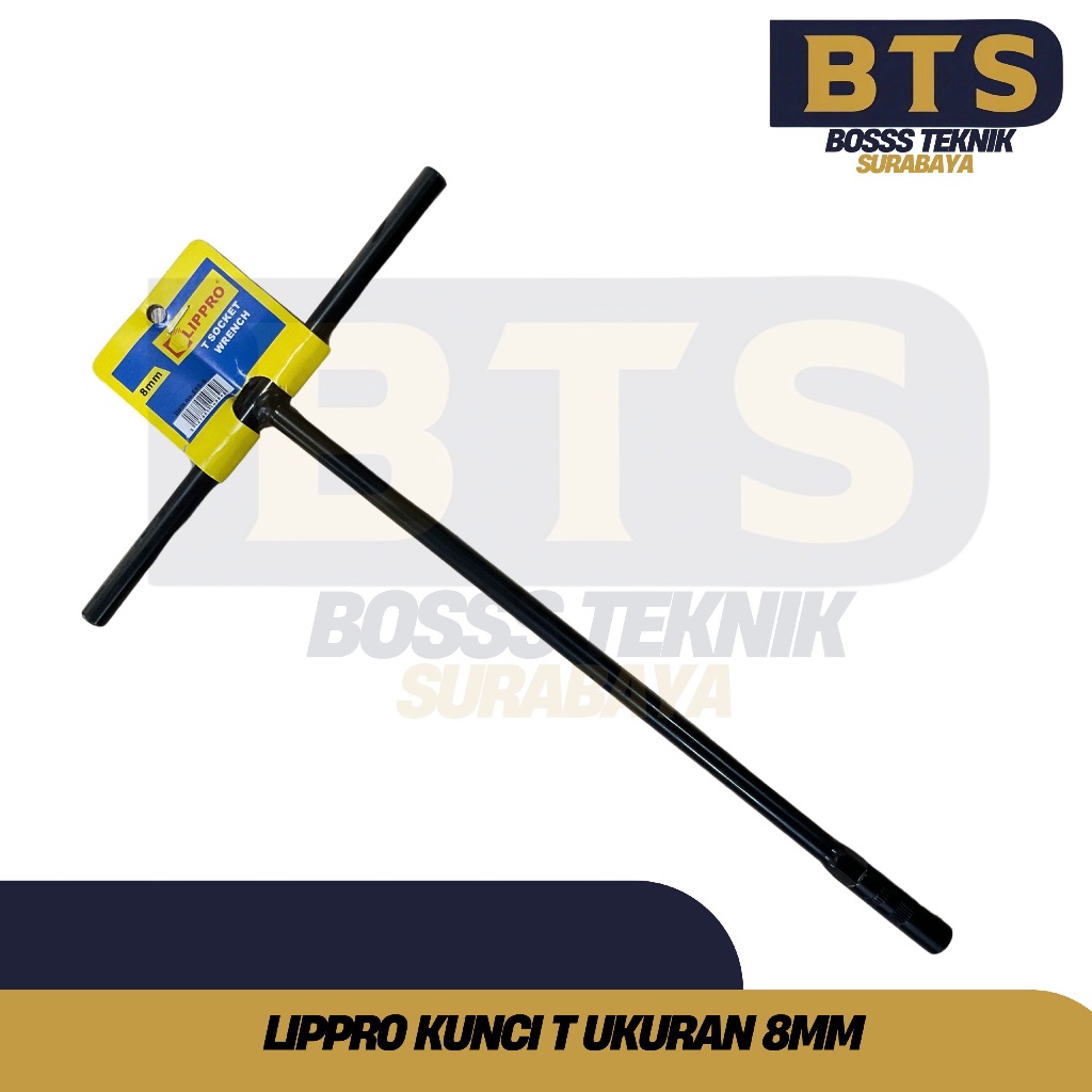Lippro Kunci T Socket 8 Mm / Kunci Sok T / Kunci T Sock LIPPRO Kunci Sok T 8mm SATUAN - Sock Socket 