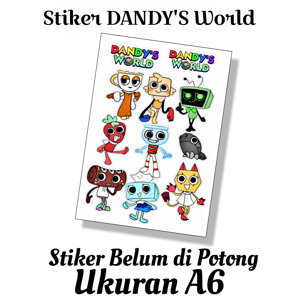 

Sticker Unik Lucu / Sticker Karakter / Sticker Cartoon Lucu Belum dipotong Ukuran A6