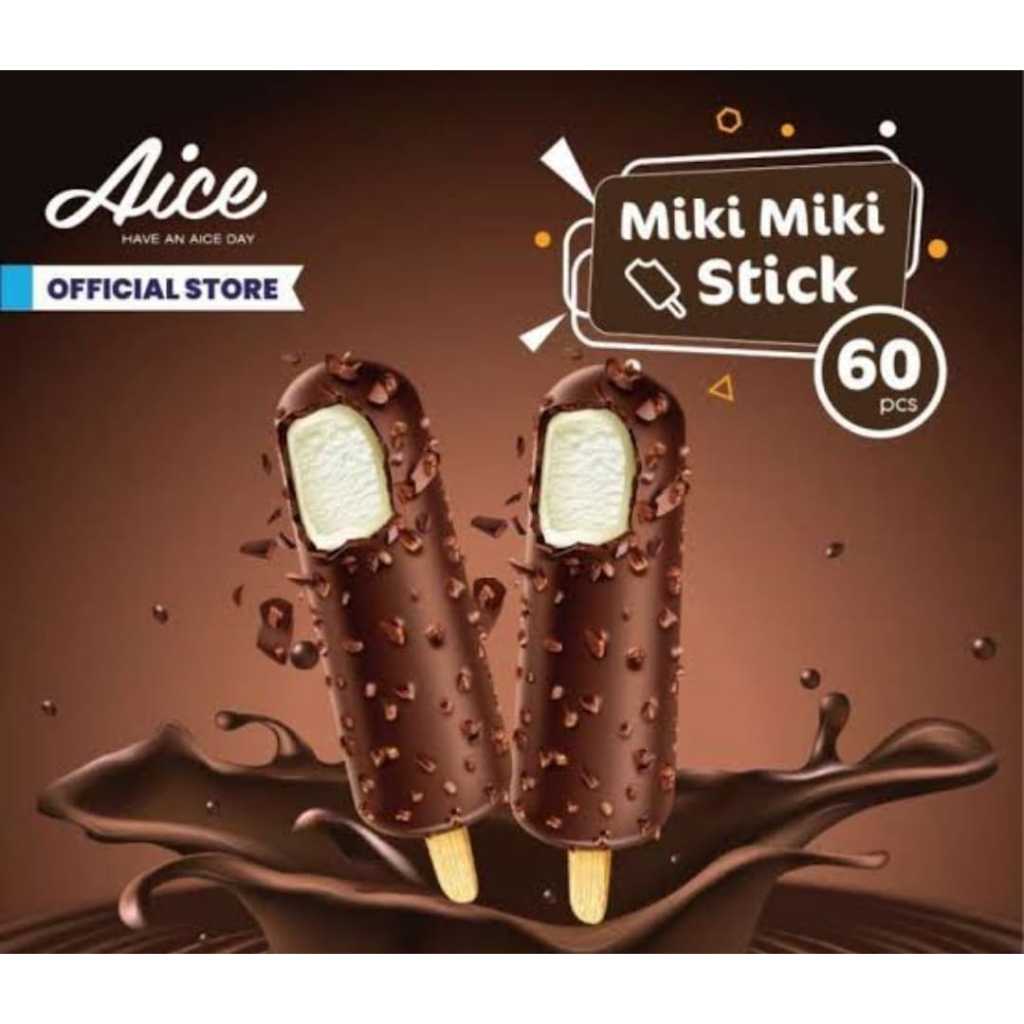 

Aice Miki Miki Stick Ice Cream isi 60 pcs
