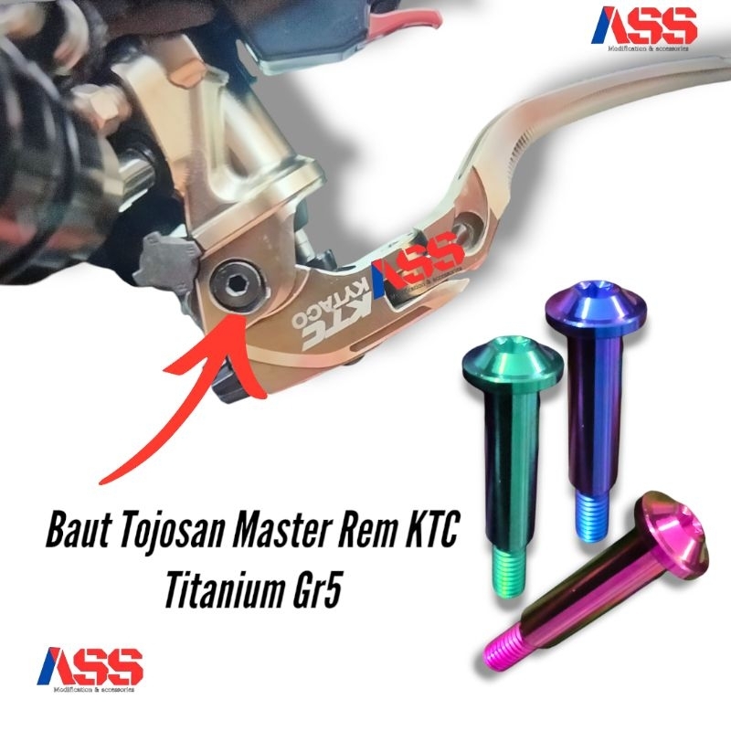 BAUT TOJOSAN TANPA MUR MASTER REM KTC TITANIUM GR5