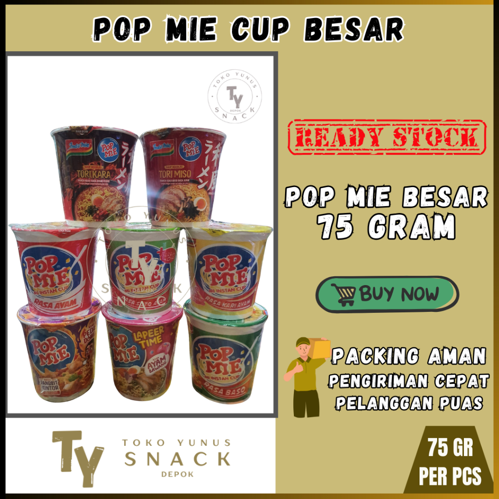 

POP MIE BESAR CUP ALL VARIANT @75GR