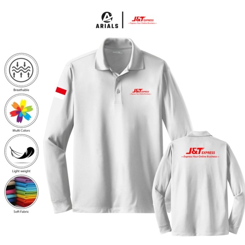 Arials Polo shirt Baju Kaos Kerah Lengan Panjang J&T EXPRESS Express Your Online Business