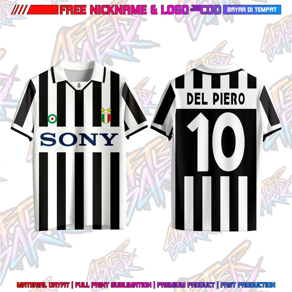 JERSEY RETRO JUVENTUS TAHUN 1996 MATERIAL BAHAN EMBOS - BAJU JUVENTUS// JERSEY JUVENTUS// JERSEY RET