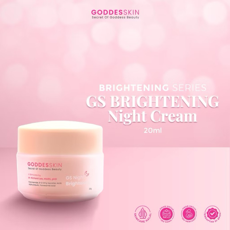 Goddesskin by Athena - GS+ Night Cream Brightening
