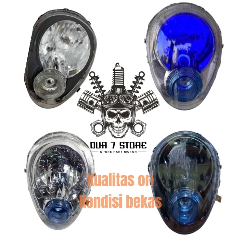 reflektor lampu depan biled custom scoopy karbu ori copotan
