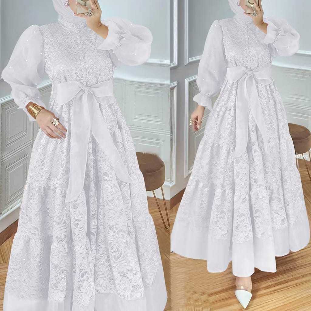 Gamis Wanita 2025 Terbaru Games2025 Idul Fitri Baju Muslim Cewek Kondangan Ibu2 Pakaian Pengajian Ma