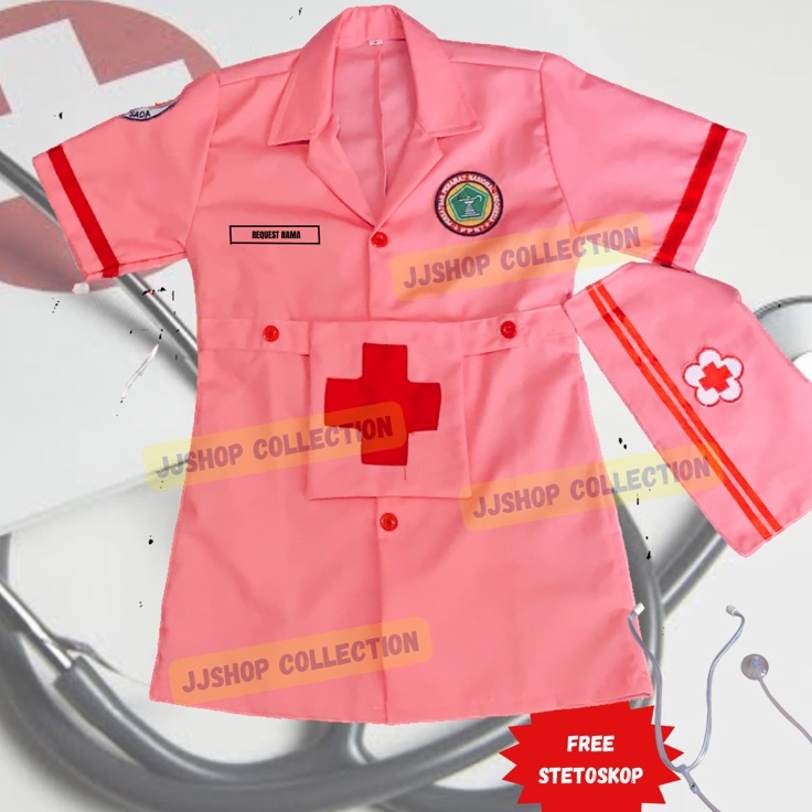 Berkualitas Baju Suster Perawat Pink PMB  REQUEST NAMA BAJU SUSTER ANAK PINK PMB  BAJU PERAWAT  BAJU