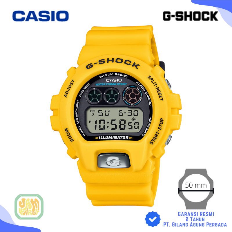 JAM TANGAN PRIA CASIO G-SHOCK DW-6900TR-9 ORIGINAL - GSHOCK DW 6900TR 9DR KUNING
