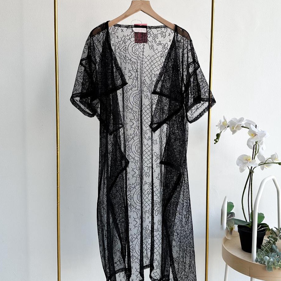 Emikoawa  Outer Lace Brukat Brokat Wanita Kondangan Luaran Blazer Atasan Wanita Pesta