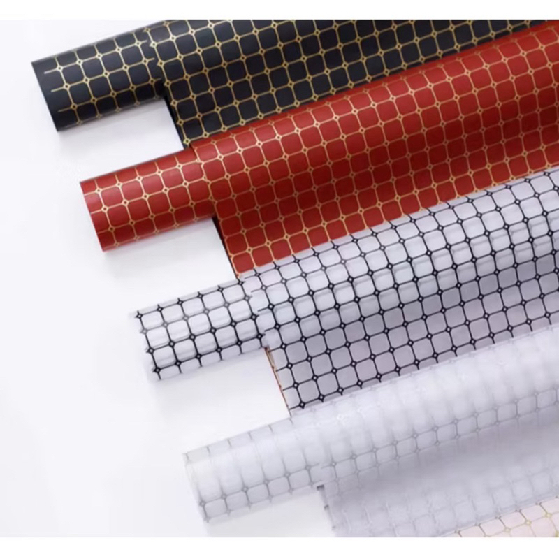 

KB050 20 LEMBAR Kertas Buket Bunga Motif Kotak Cellophane Goldline Flower Wrapping Paper Kertas Kado