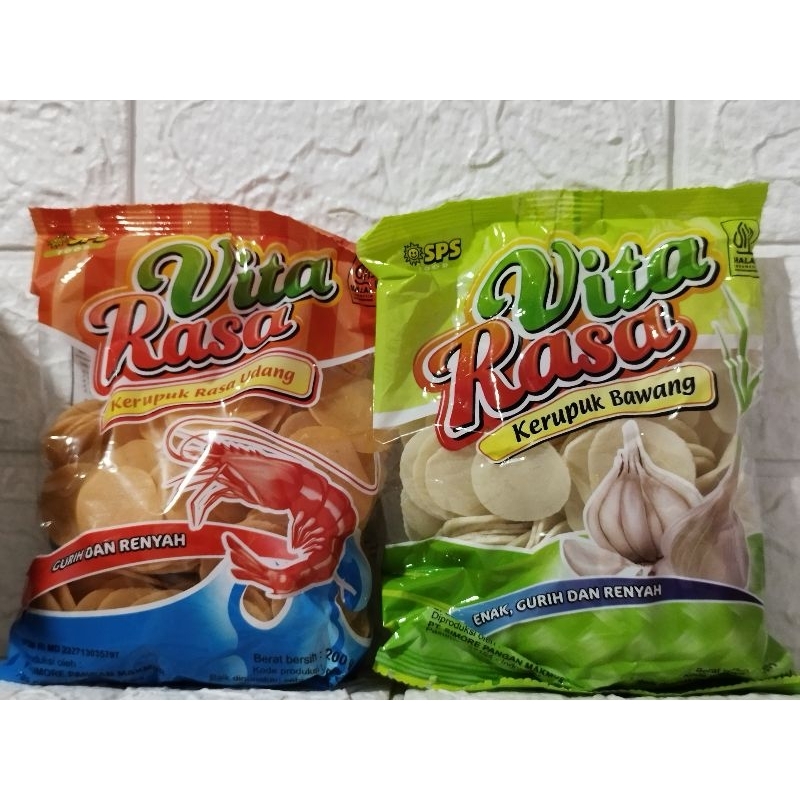 

Vita rasa kerupuk udang / bawang / kerupuk mentah