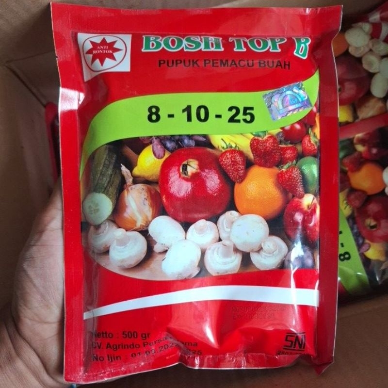 Pupuk Buah BOSH TOP B 8-10-25 Original New 500gr