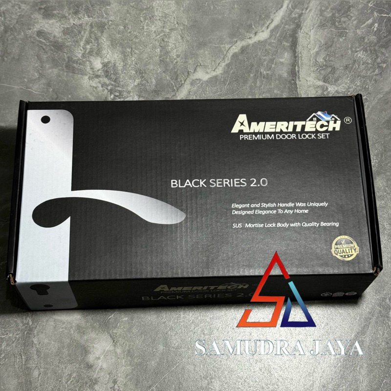 KUNCI PINTU HITAM 25CM HANDLE PINTU BLACK EDITION PREMIUM QUALITY