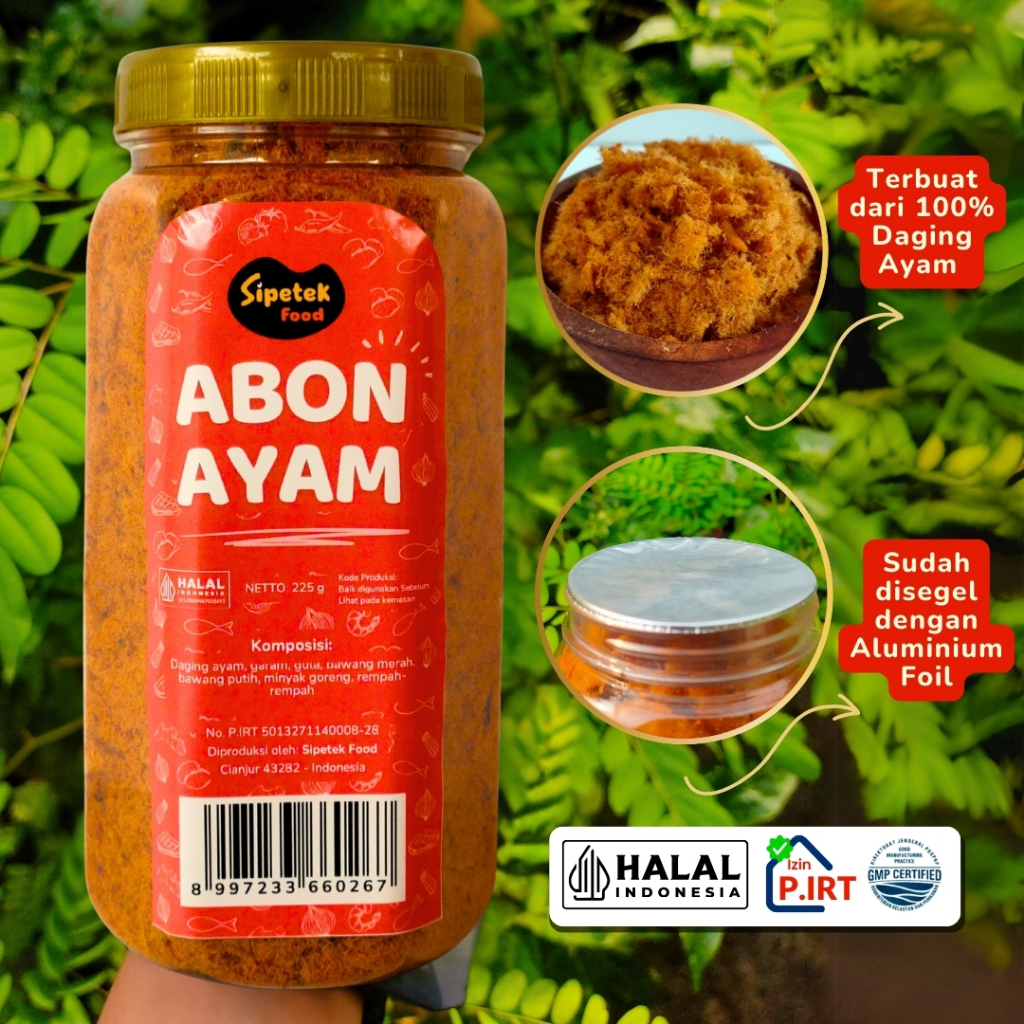

Ay00! Sipetek - [Spesial] Abon Sapi, Abon Ayam, Abon Tuna 100% Daging Pilihan Kemasan Toples
