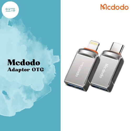 Mcdodo OTG Adaptor Converter iPhone Lightning / Android C to USB-A Pindah data iDevice ke Flashdisk 