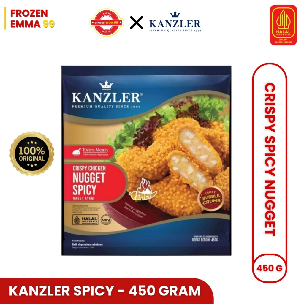 

Kanzler Crispy Chicken Nugget Spicy - 450gr