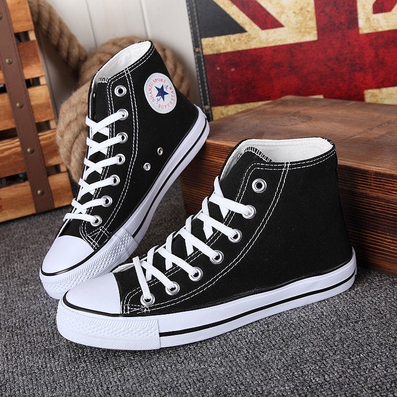 Sepatu Converse All Star Classic High Black White - Sepatu NB sekolah Hitam Putih Pria Wanita TERLAR